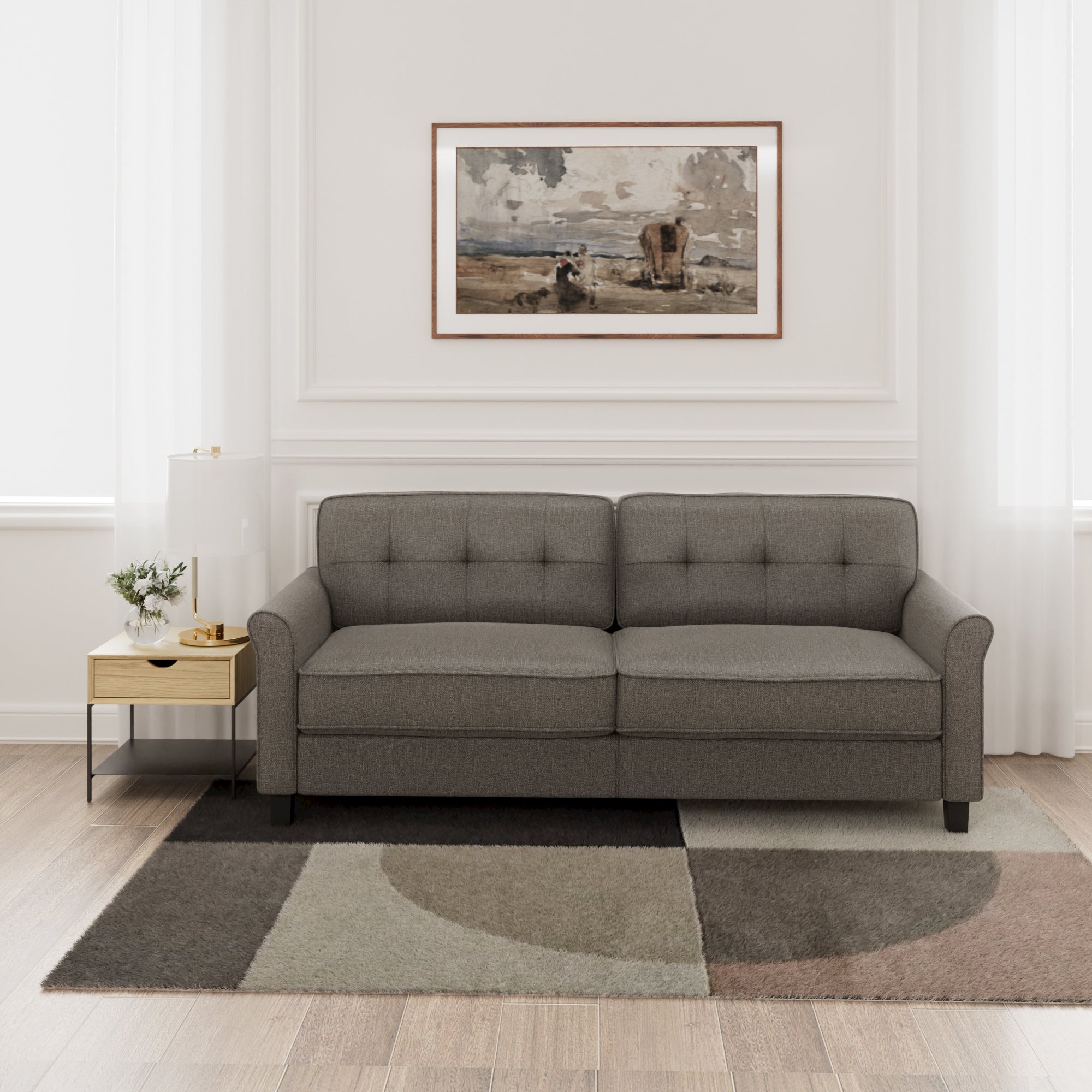 Sayan Traditional Sofa - Tufted | Zinus