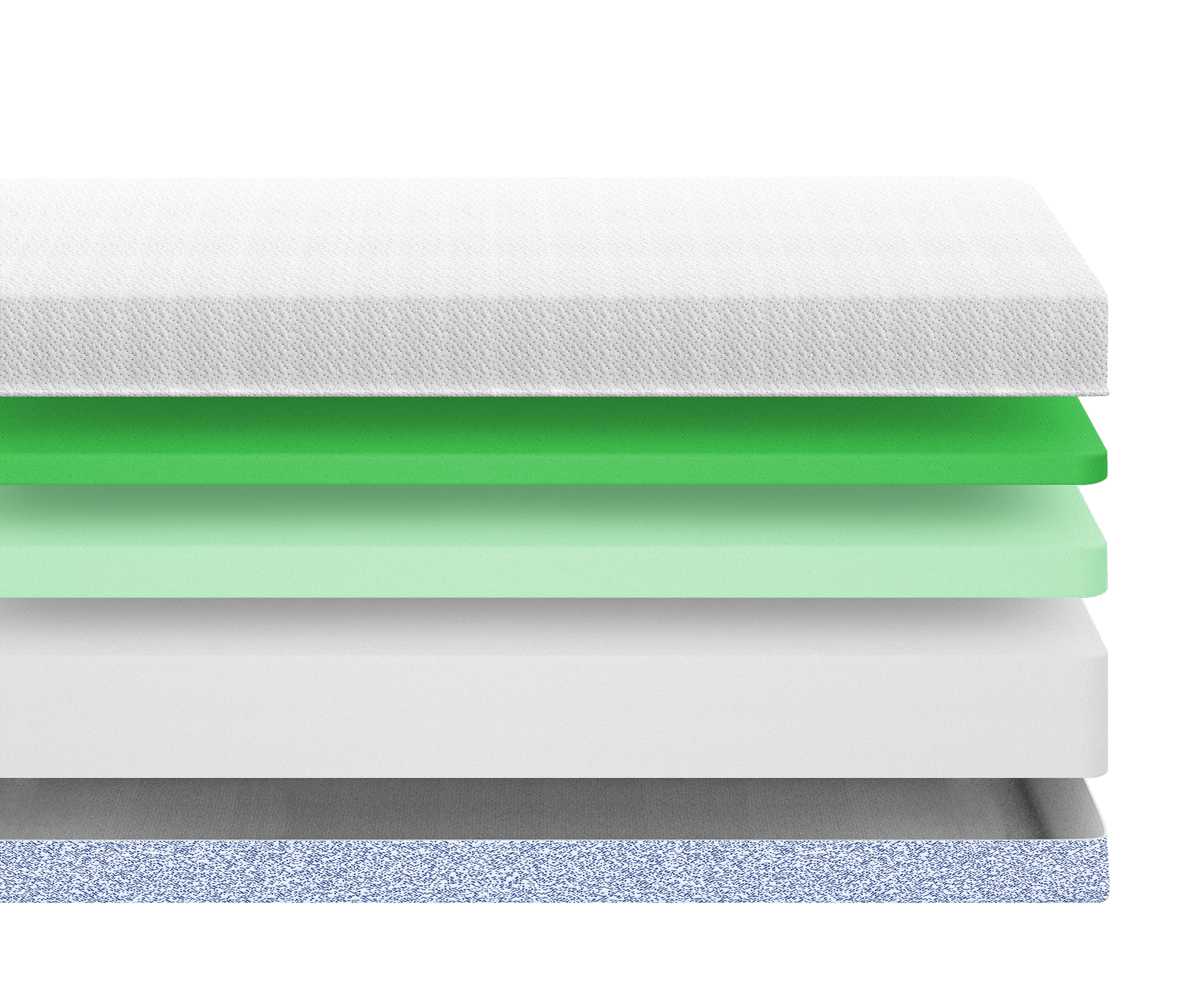 10-inch memory foam mattress cutaway with cooling gel technology and superior comfort, great for twin and full-size memory foam mattresses.