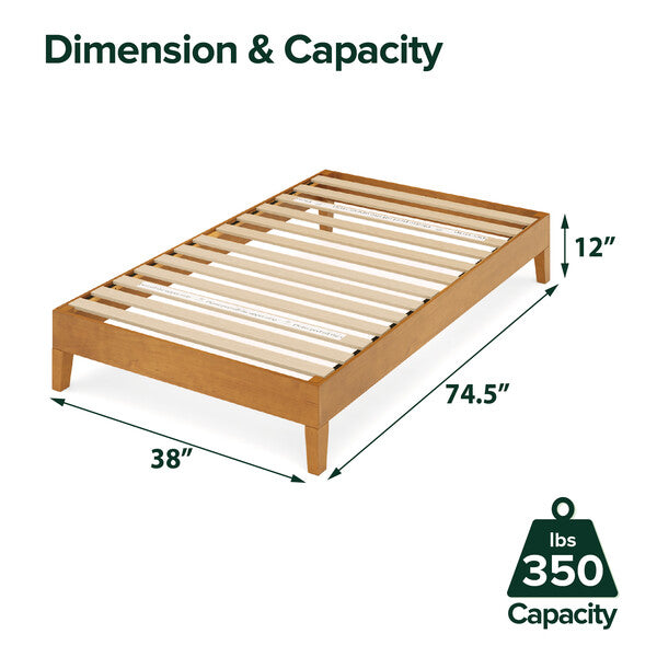 Alexis Deluxe Wood Platform Bed Frame