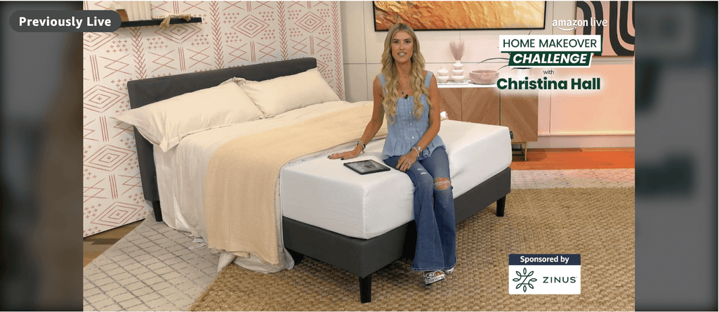 christina hall from hgtv on zinus mattress