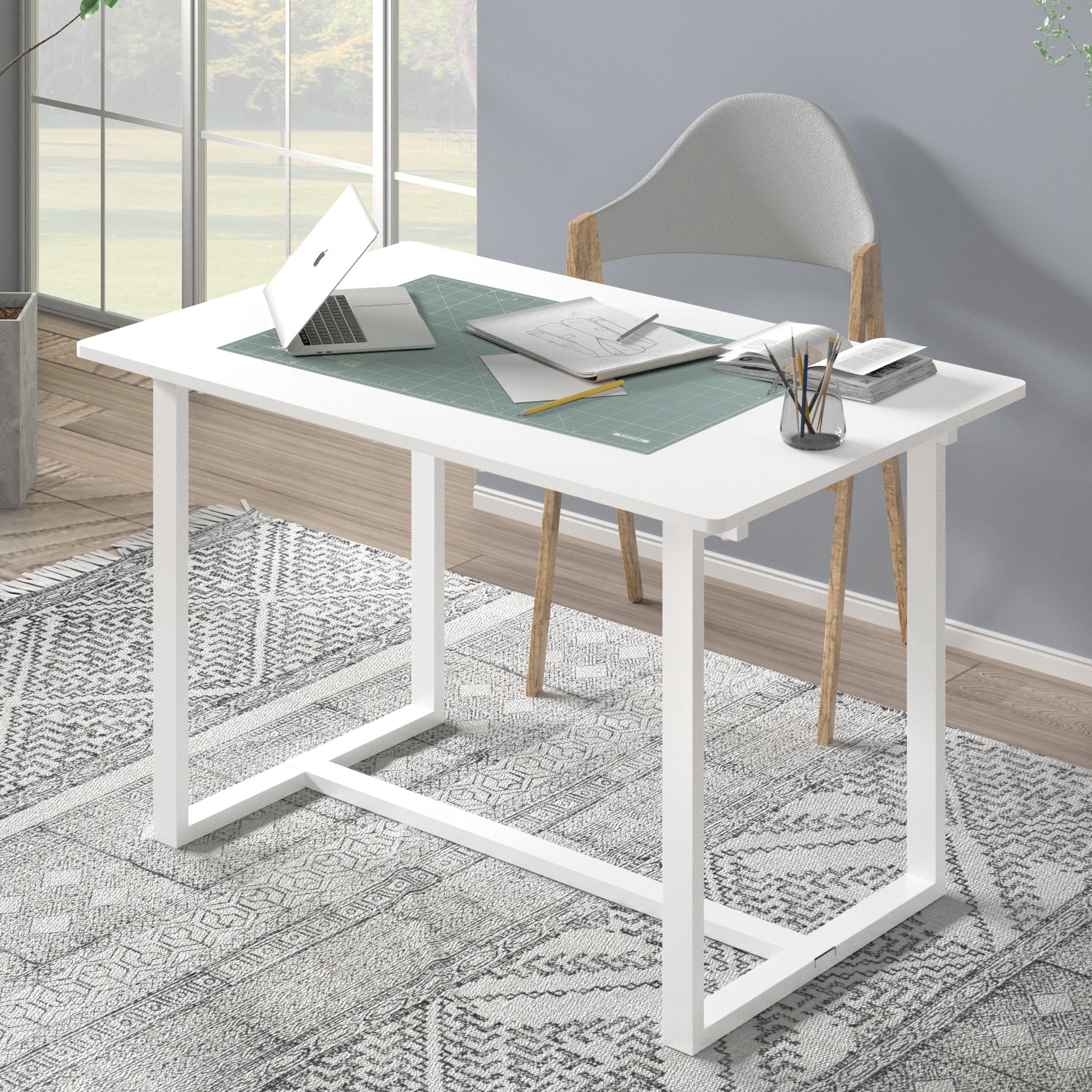 alto desk in white