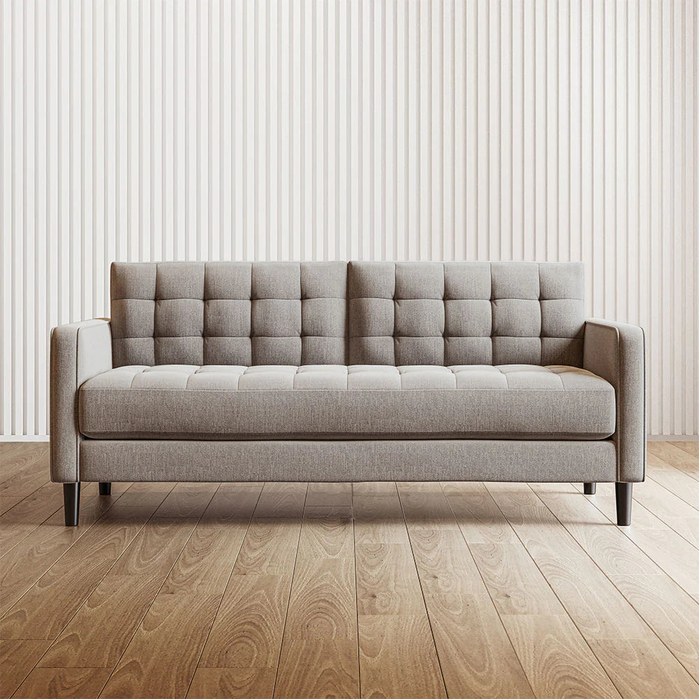 benton mid century sofa in grey