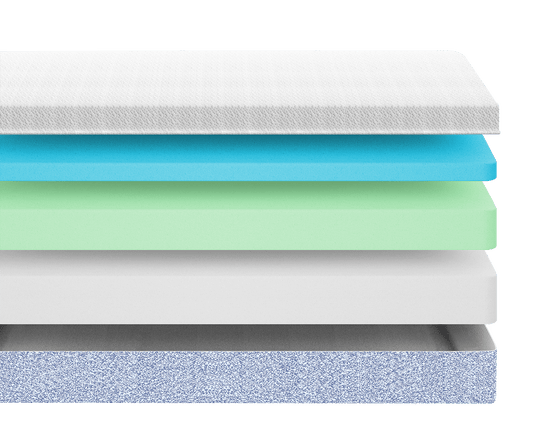 12-inch memory foam mattress cutaway by Zinus, offering pressure relief and cooling features, perfect for queen size memory foam mattresses.