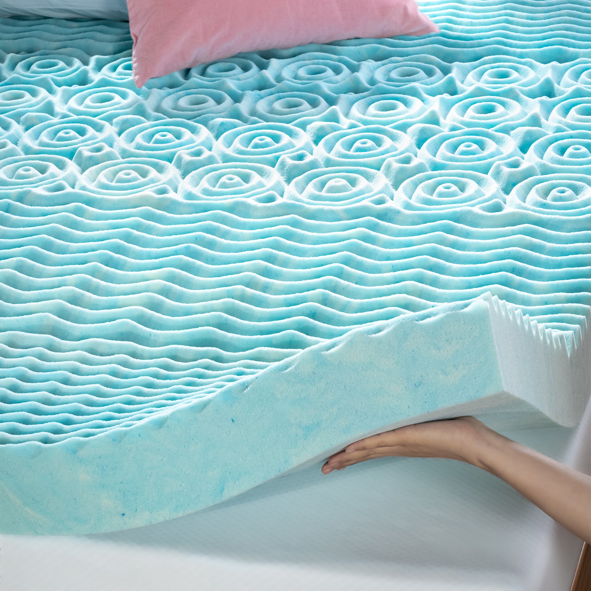 Zoned Memory Foam Mattress Topper