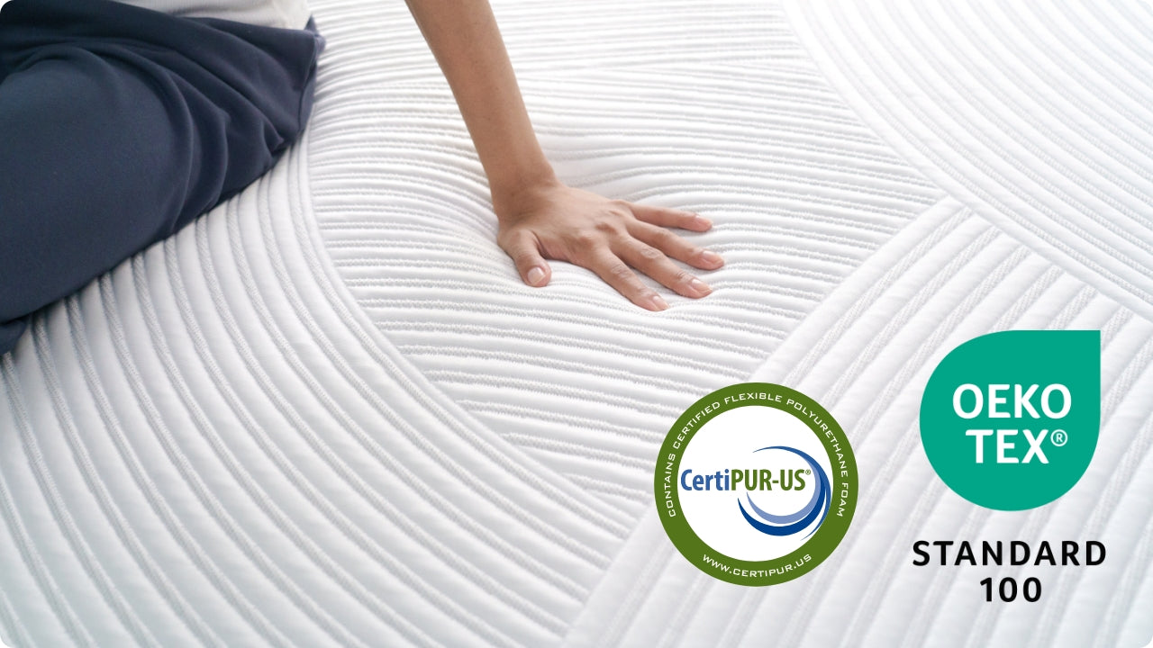 From using the finest CertiPUR-US® certified foams to wrapping it in an OEKO-TEX® certified knitted mattress cover, every inch of the mattress is made from premium materials. OEKO-TEX Standard 100 this certificate # JK025 253472 by TESTEX is valid until 01/31/2026. Validity can be verified using the oeko-tex.com Label Check.