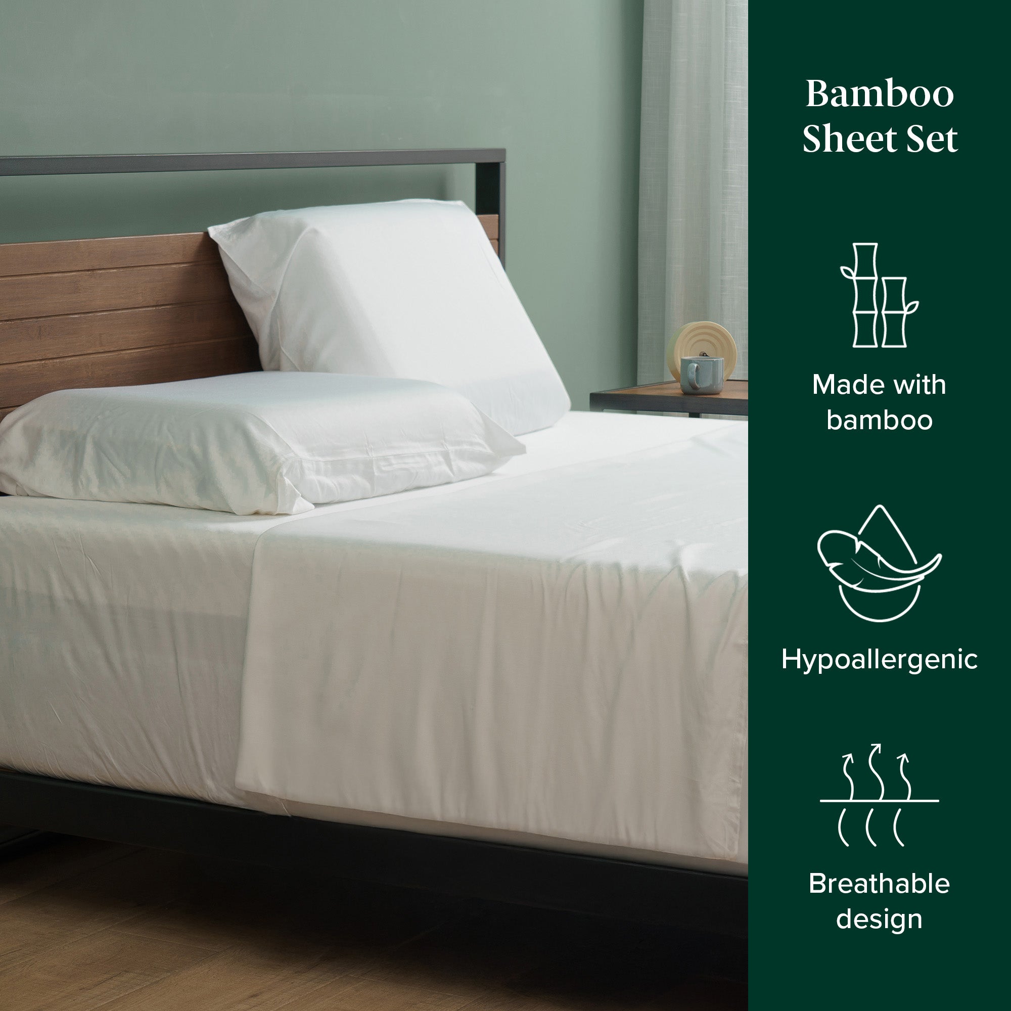 Luxuriously Cool Bamboo Sheet Set - Eco-Friendly & Sustainable