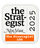 Go to slide The Strategist New York 2025 The Strategist 100 badge, featuring bold black text with New York logo in script, vertical year 2025 on the right, and an orange label at the bottom reading The Strategist 100, indicating recognition on the 2025 Strategist 100 list.