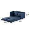 cody sleeper sofa in navy dimensions