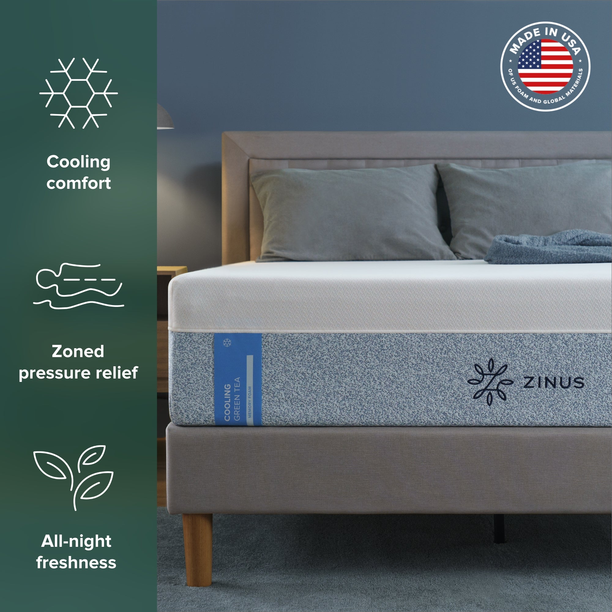 Cooling Gel Memory Foam Mattress | Zinus Cooling Gel Memory Foam Mattress | Zinus