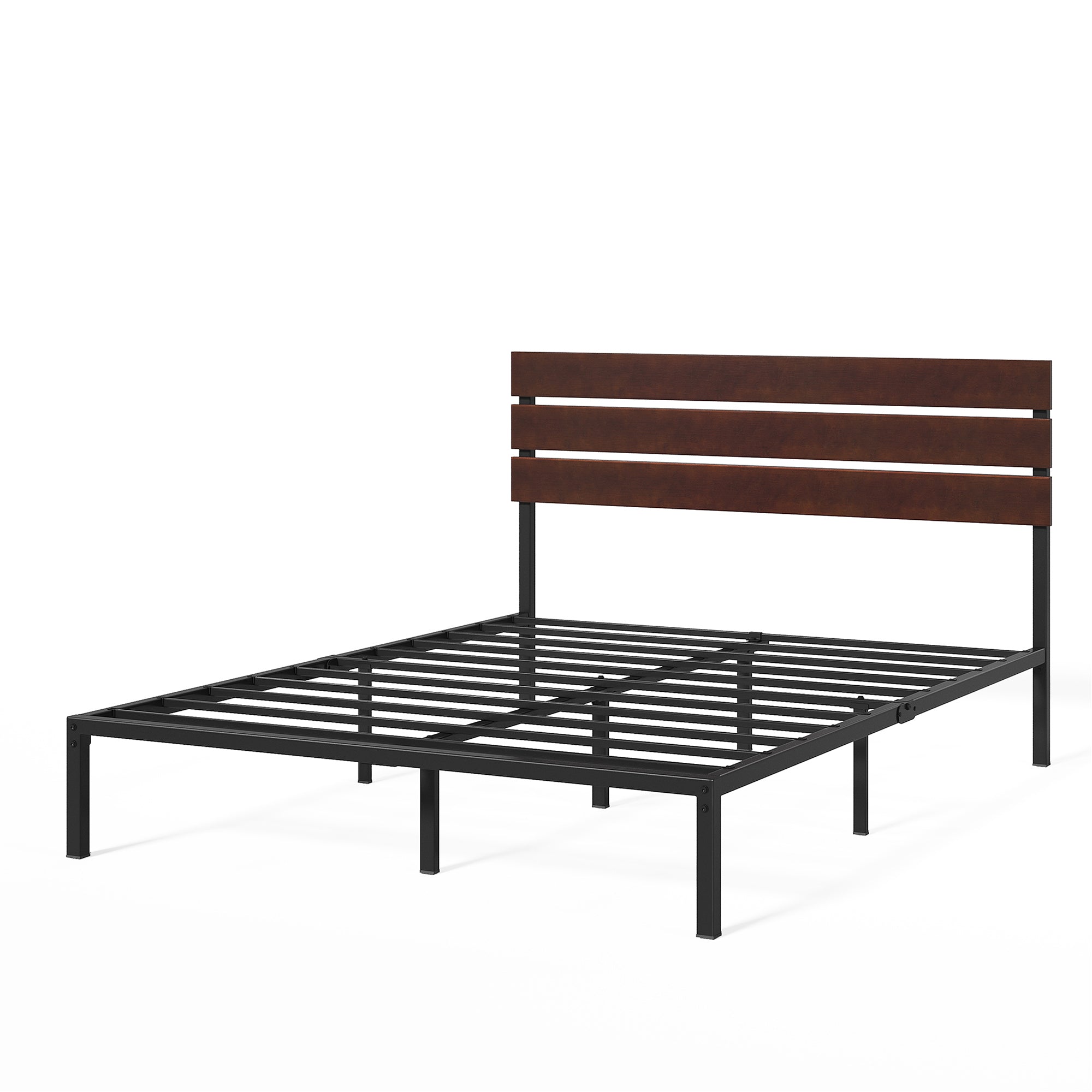 Figari Metal and Bamboo Platform Bed Frame