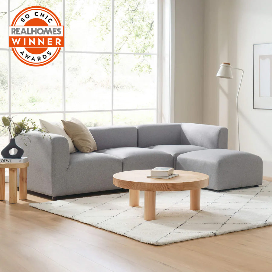 Luca Reversible Chaise Sectional Sofa - Flexible Modern Design
