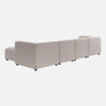 luca double chaise sectional sofa in beige