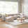 Luca Double Chaise Sectional Sofa view 2