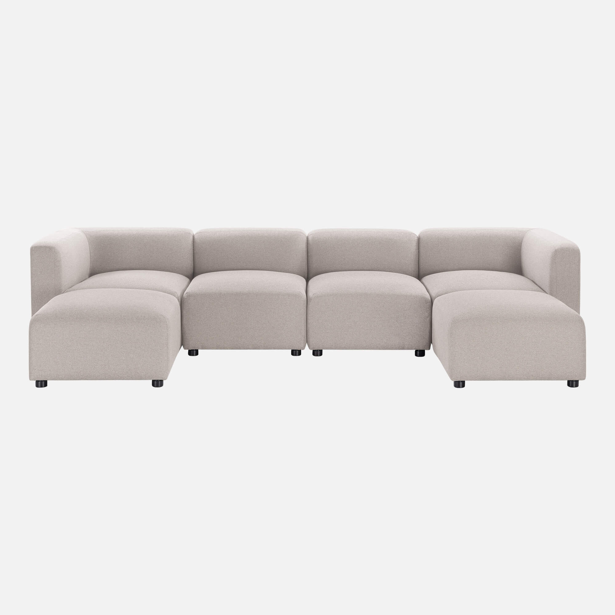 Luca Double Chaise Sectional Sofa in a contemporary design