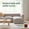luca sectional sofa in beige - good design award winner