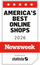 Go to slide America’s Best Online Shops 2026 badge from Newsweek and Statista indicating independent recognition of ecommerce performance and customer experience, featuring five stars, bold year text, and a prominent Newsweek banner.
