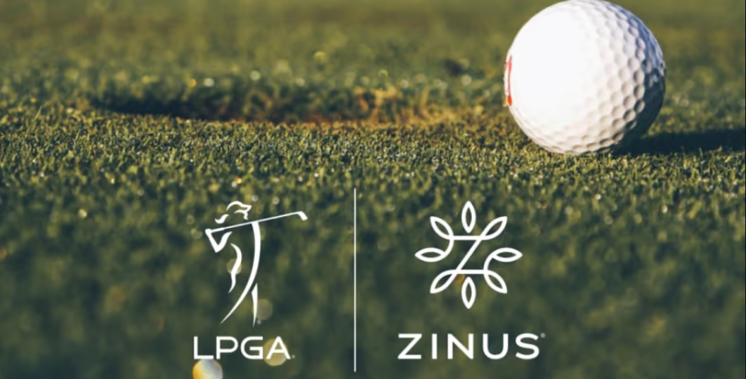lpga and zinus - golf ball on grass