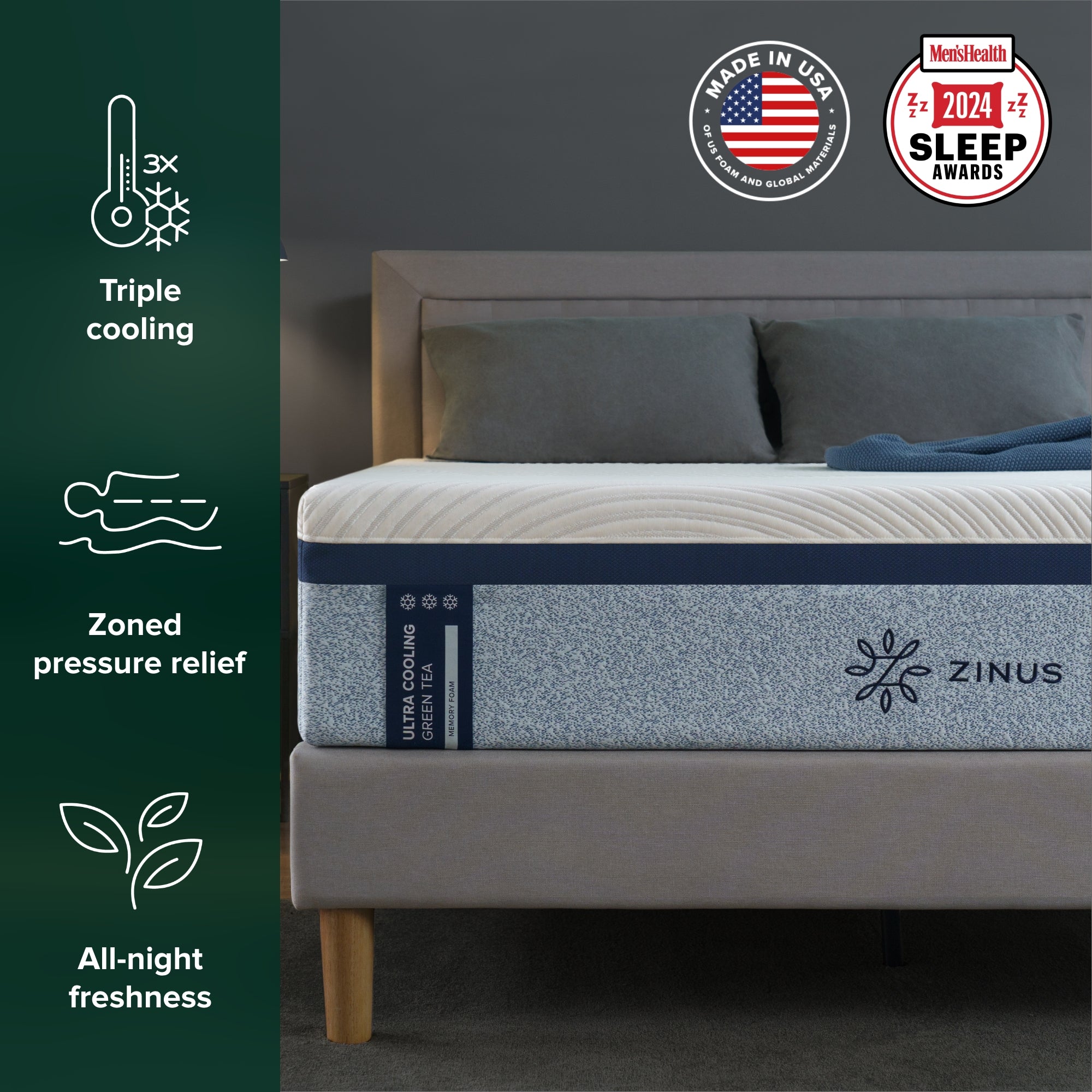 Ultra Cooling Gel Memory Foam Mattress | Zinus Ultra Cooling Gel Memory Foam Mattress | Zinus