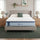 Zinus Ultra Cooling Green Tea Memory Foam Mattress, Queen size, shown in front-view product photo, fiberglass-free with CertiPUR-US certified foam layers.
