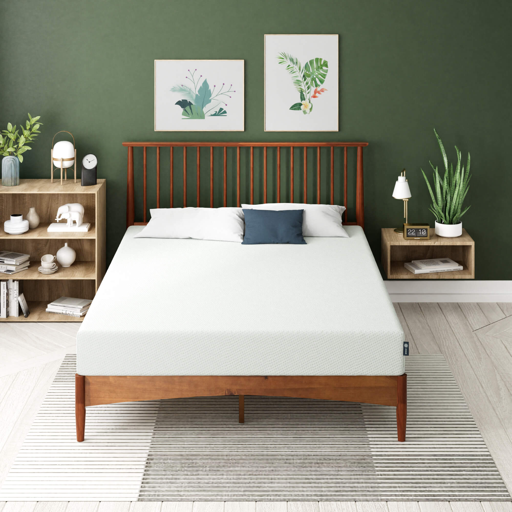 Original Green Tea Memory Foam Mattress Zinus
