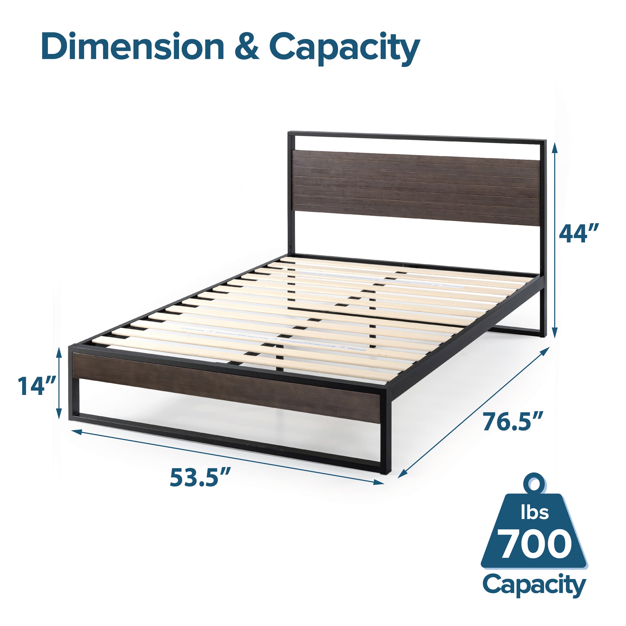 Suzanne Low Profile Platform Bed Frame | Zinus