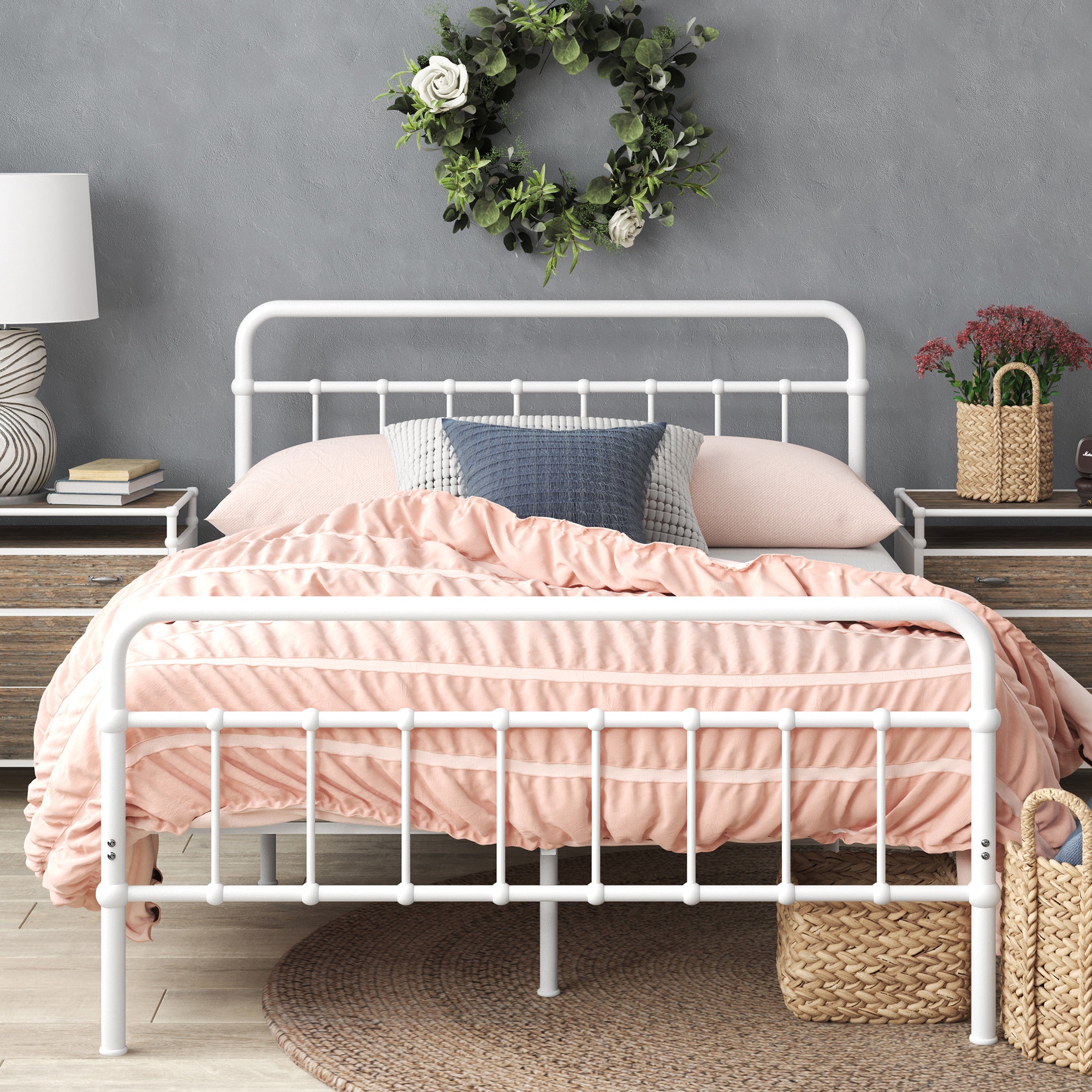 Florence Metal Platform Bed Frame | Zinus