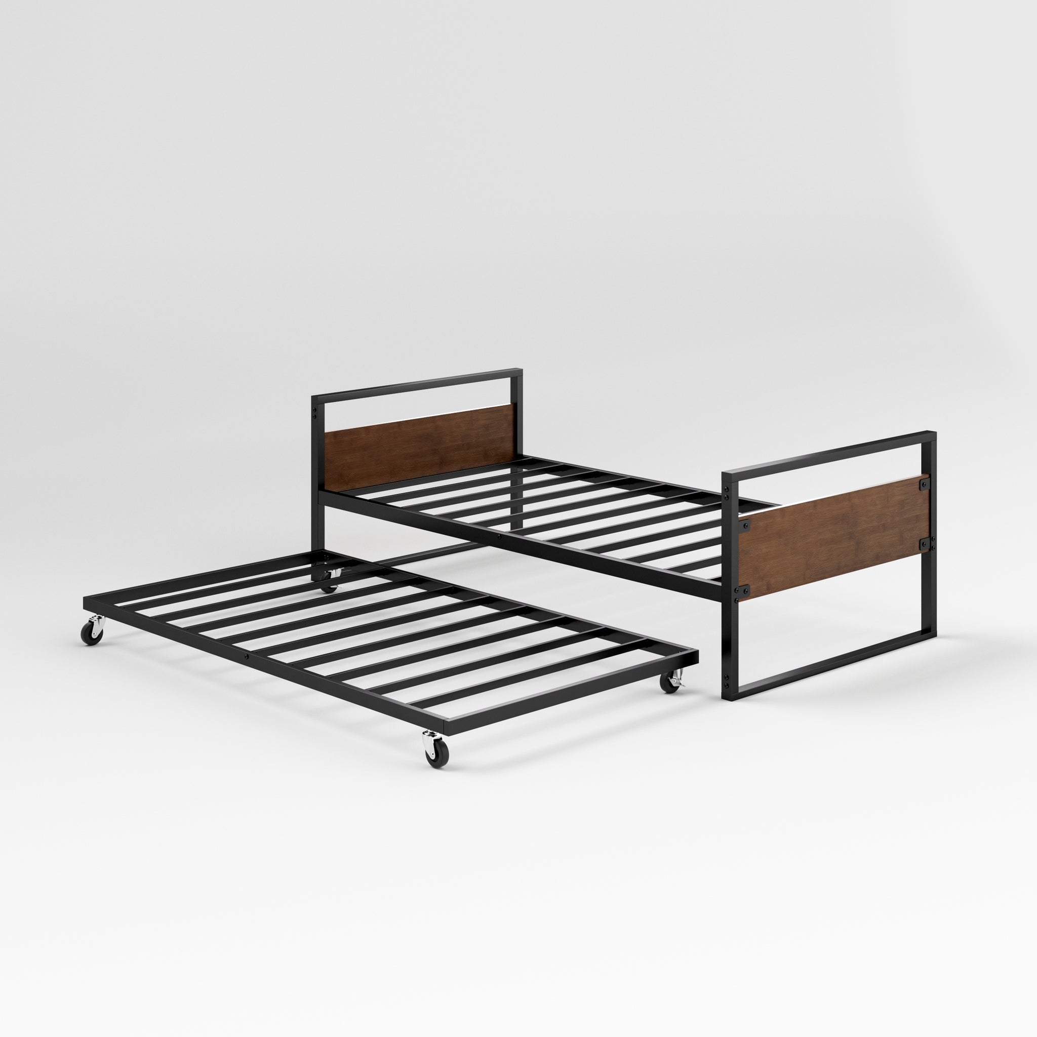 Suzanne Bamboo and Metal Daybed with Trundle