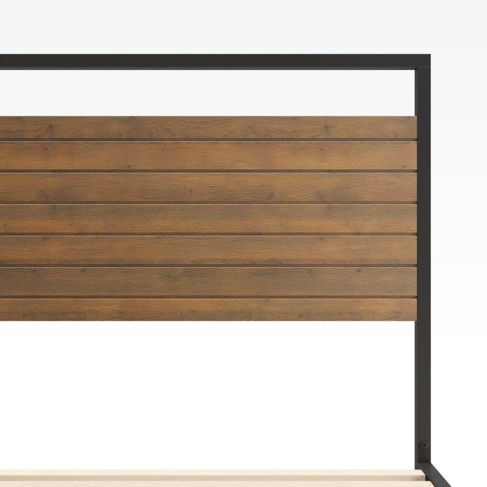 Suzanne Metal and Wood Platform Bed Frame