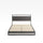 Suzanne Metal and Bamboo Platform Bed Frame view 2