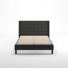 Dori upholstered Platform Bed frame Front