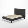 Dori upholstered Platform Bed frame Quarter