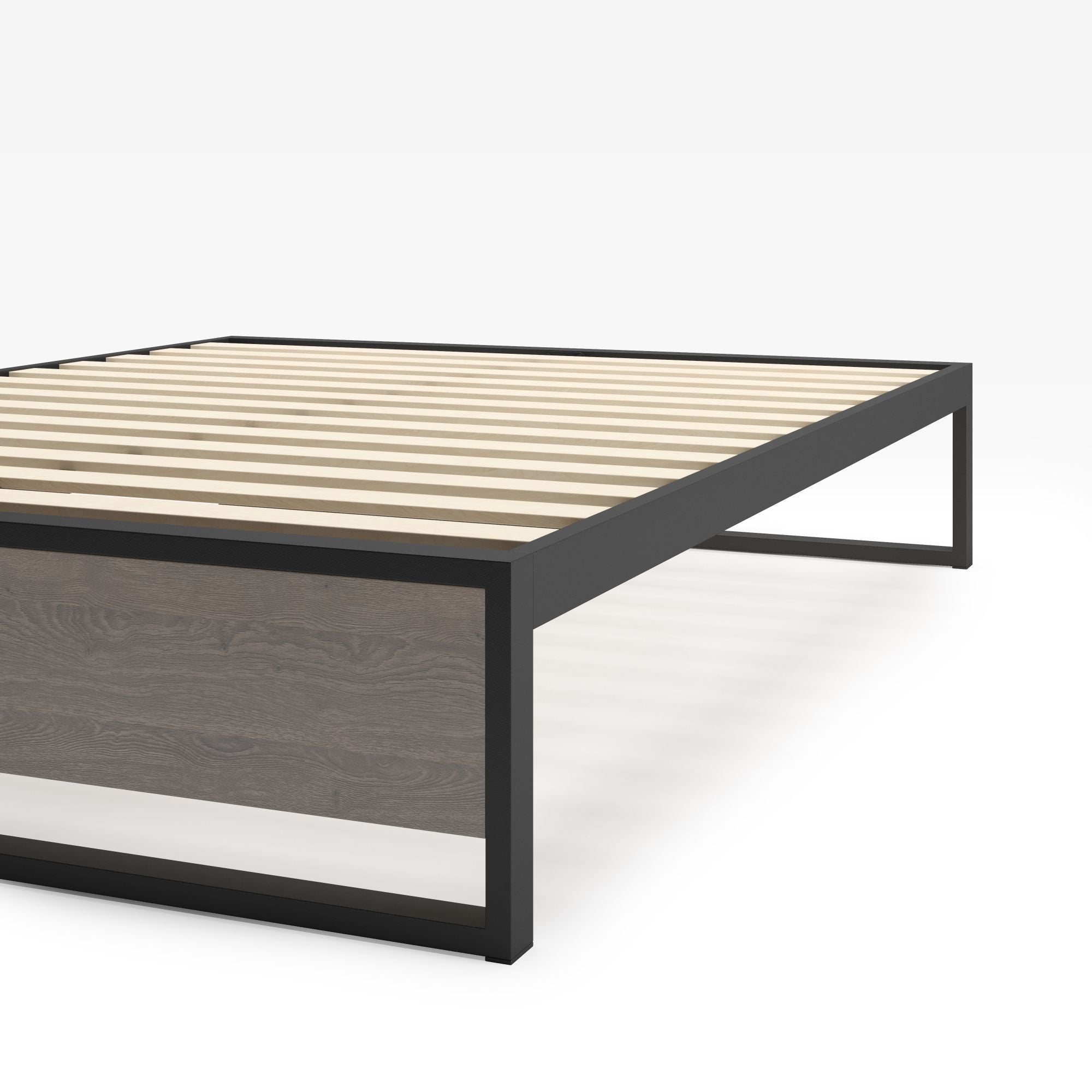 Suzanne Metal and Bamboo Platforma Bed Frame | Zinus