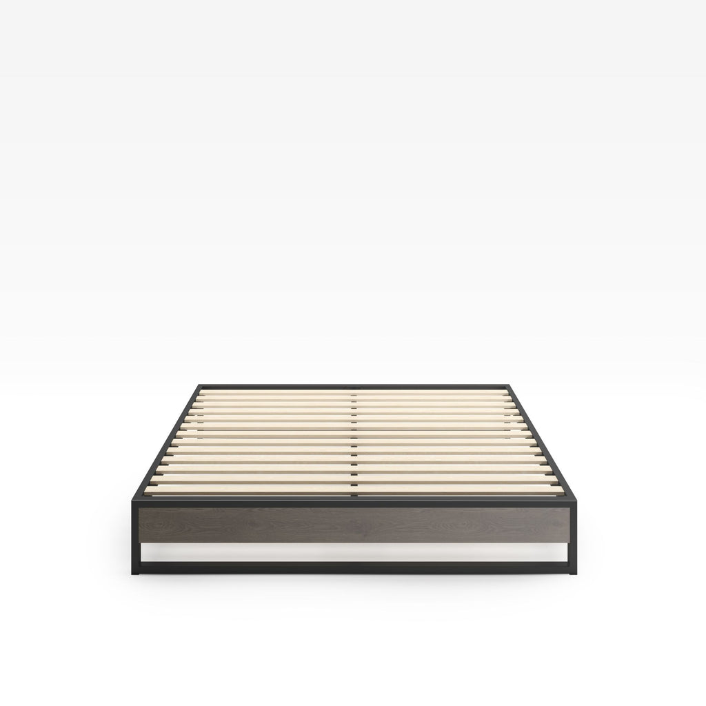 10 inch Suzanne metal and wood Platform Bedframe Front 