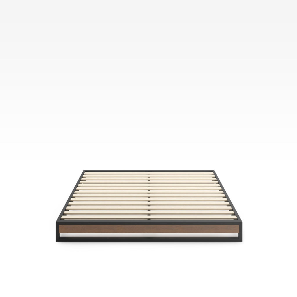 6 inch Suzanne Metal And Wood Platform Bed Front 