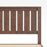 Vivek Deluxe Wood Platform Bed frame Headboard