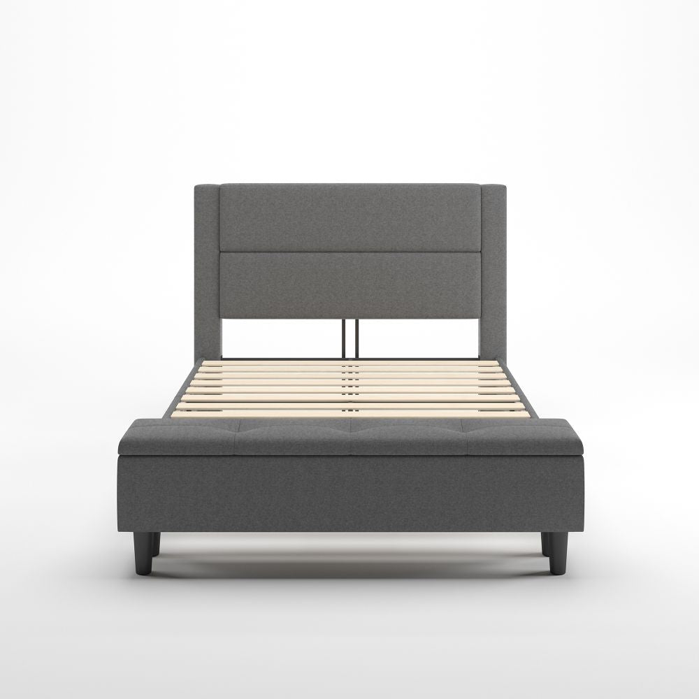 Wanda upholstered Platform Bed with storage