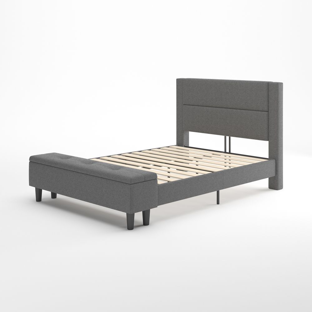 Wanda upholstered Platform Bed with storage