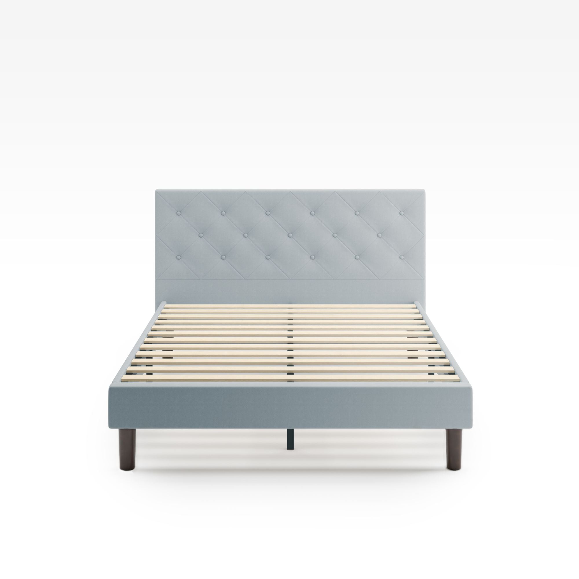 Shalini Upholstered Diamond Stitched Platform Bed Frame | Zinus