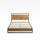 Suzanne Metal and Bamboo Platform Bed Frame with USB Port view 2