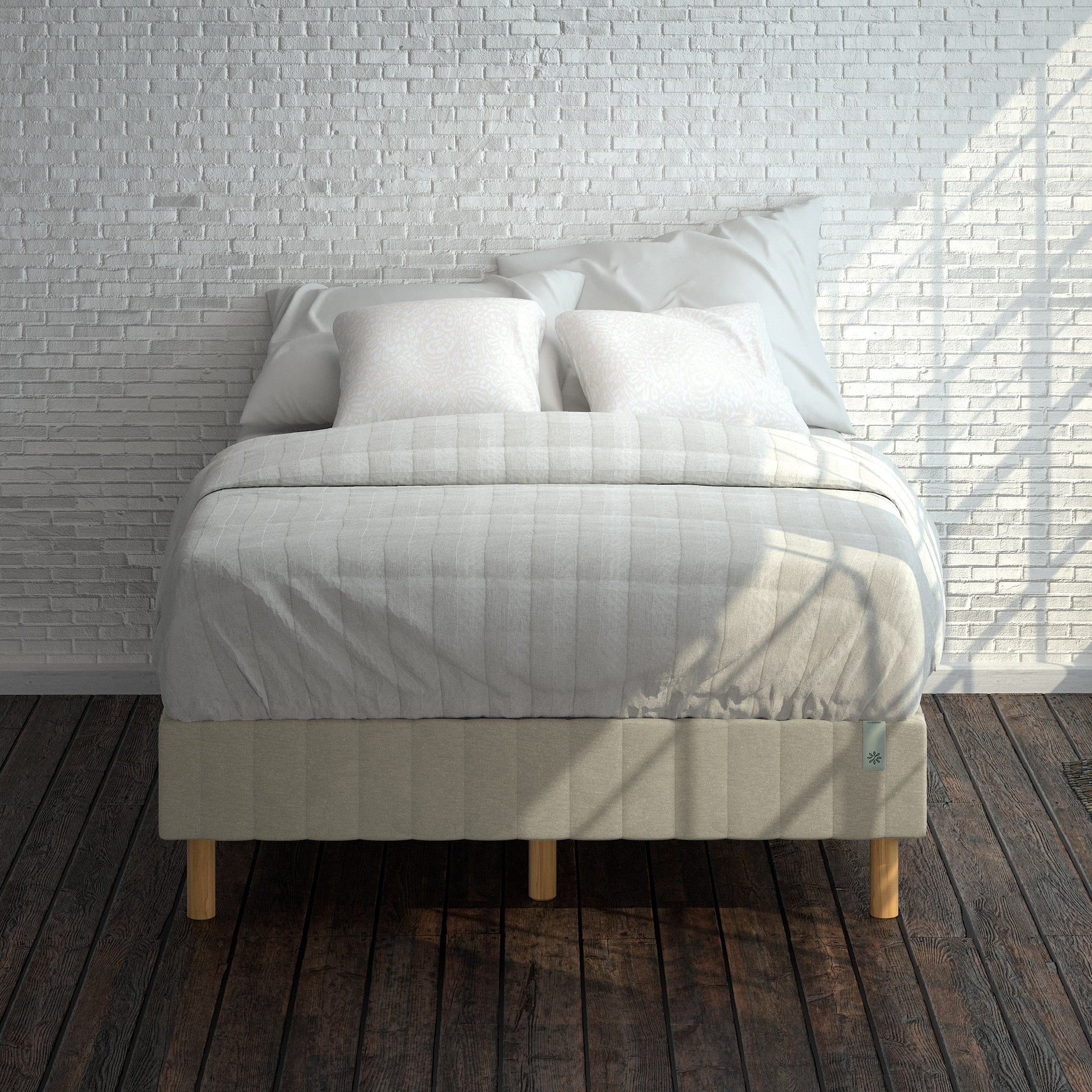 Justina Quick Snap Standing Mattress Foundation Zinus