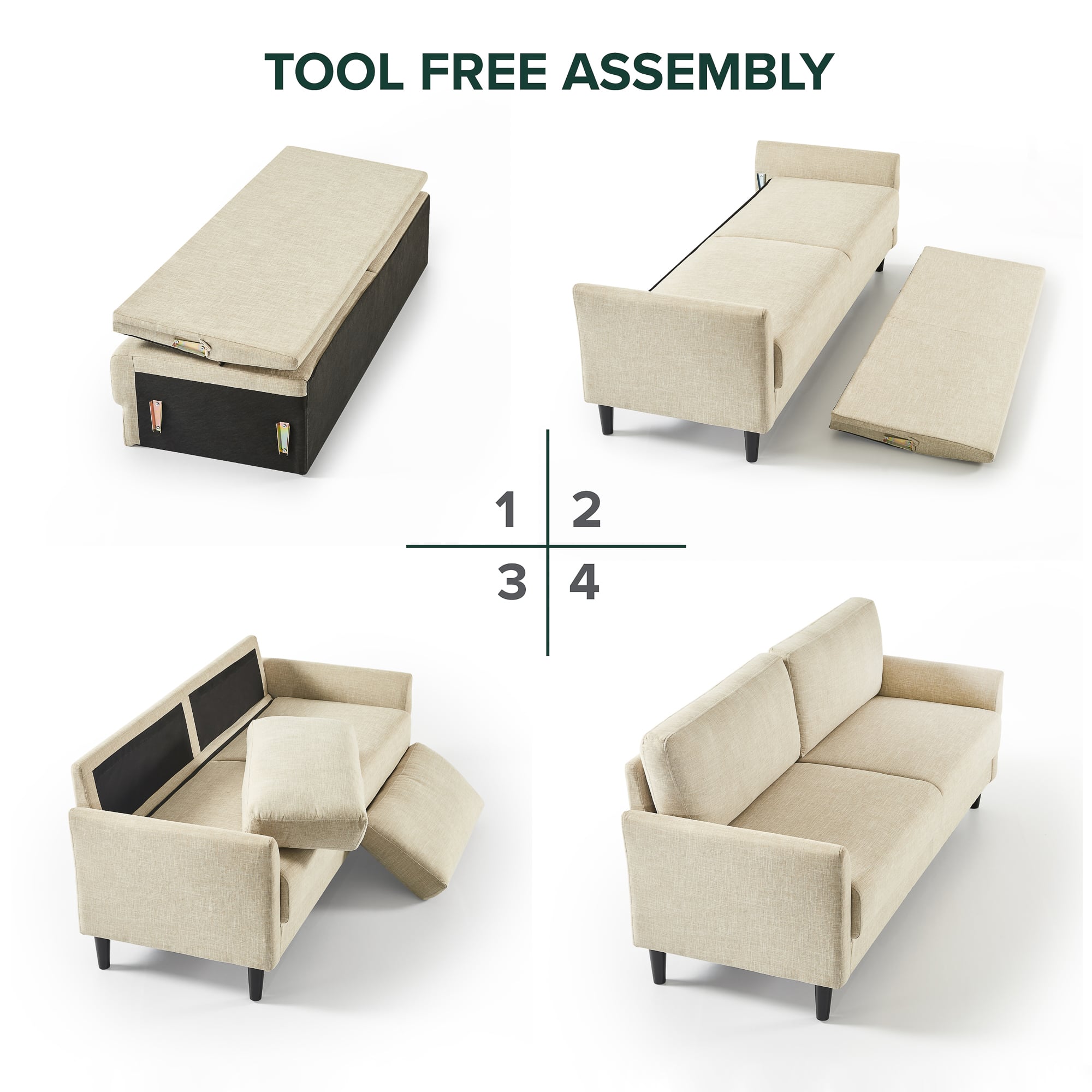 Jackie Classic Sofa assembly 