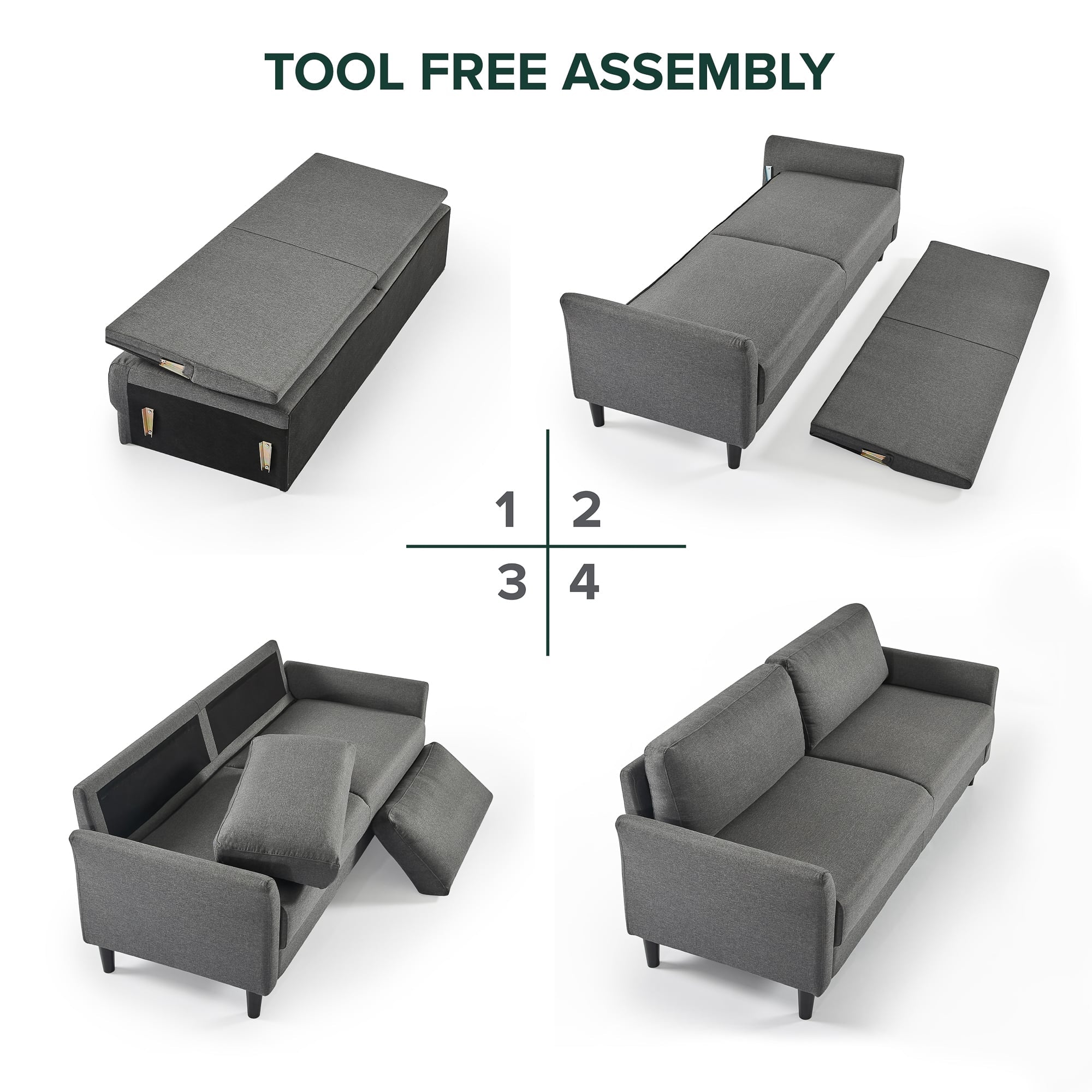 Jackie Classic Loveseat Assembly