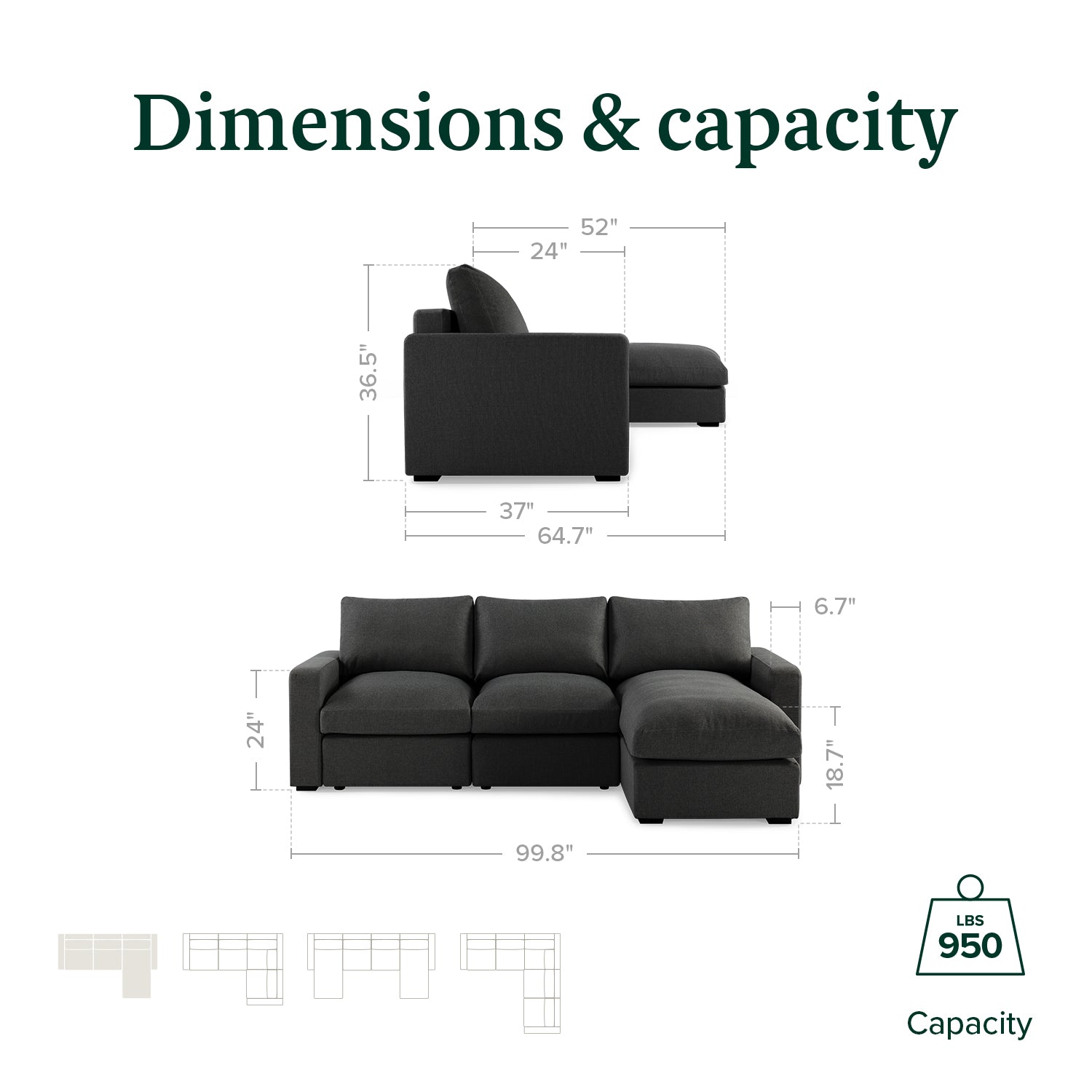 Jamison Reversible Chaise Sectional Sofa