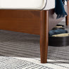 Linda Wood Platform Bed Frame tapered legs