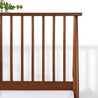 Linda Wood Platform Bed Frame spindle headboard