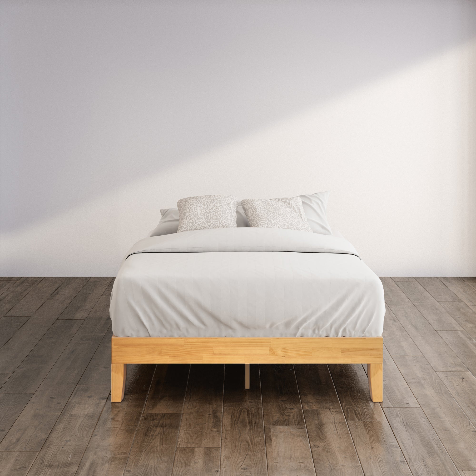 Moiz Deluxe Wood Platform Bed Frame