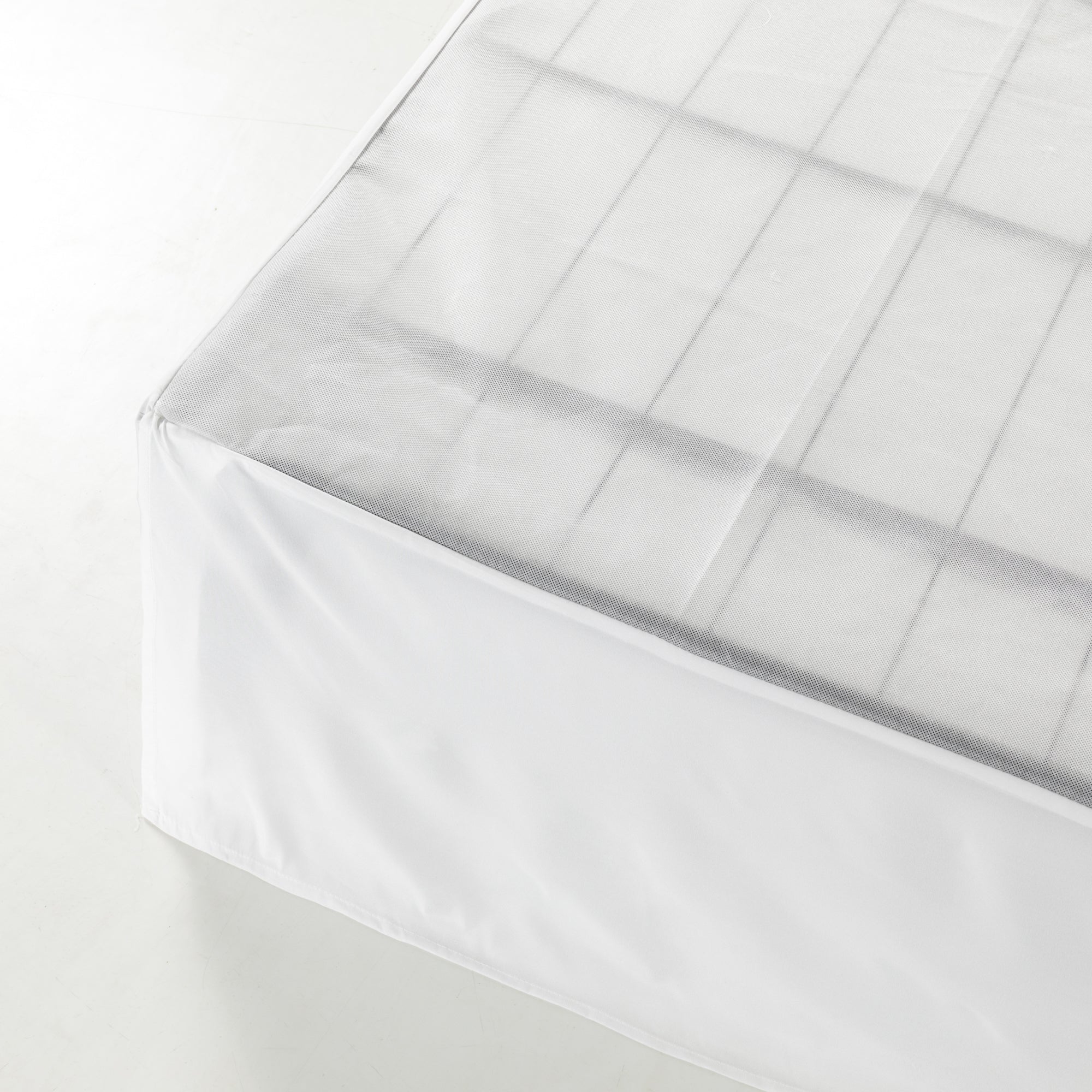 SmartBase Zero Assembly Mattress Foundation with Headboard Brackets and Bed Skirt