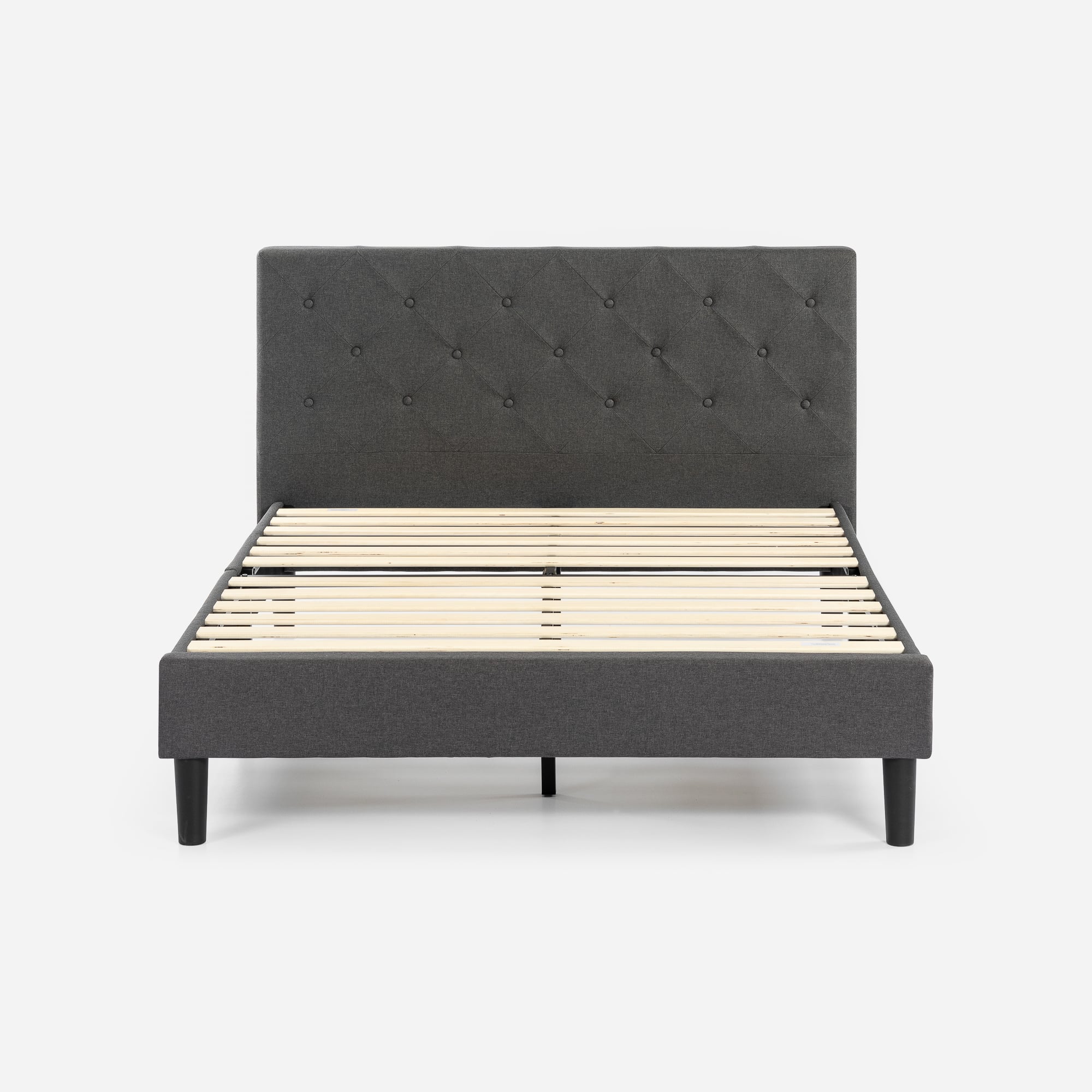 Shalini Upholstered Platform Bed Frame with USB Ports | Zinus