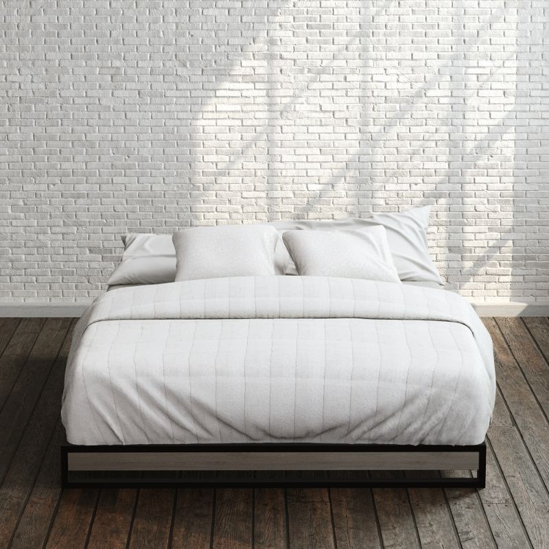 Suzanne Metal and Bamboo Platforma Bed Frame | Zinus