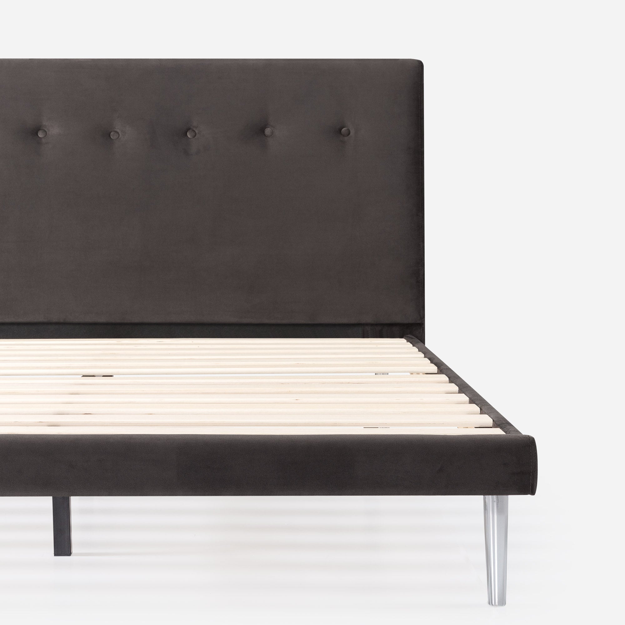 Taylor Velvet Upholstered Platform Bed Frame